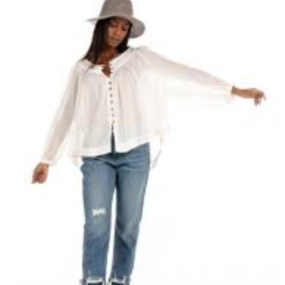 Free People Cool Meadow Peasant To - Picture 1 of 9